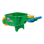 Тачка пластиковая детская с пищалкой, цвет в ассортименте, 57x22 см