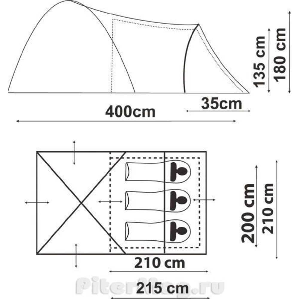 Палатка Canadian Camper Hyppo 3