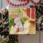 Карточка «С Новым годом!» (Дед Мороз дома) K160