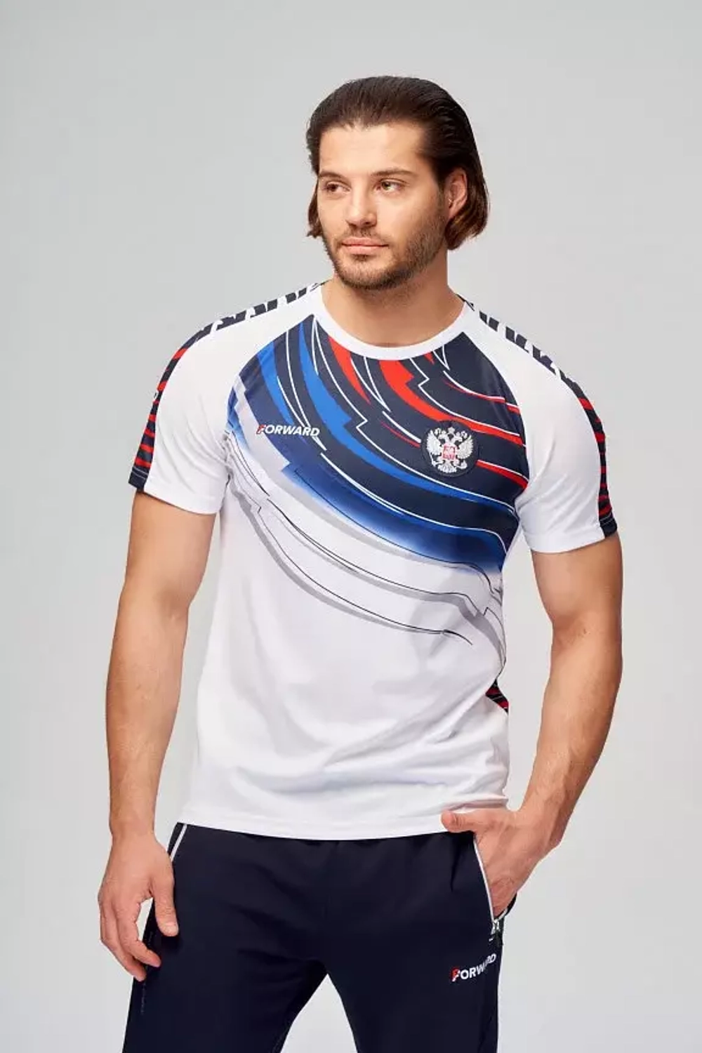 Футболка спортивная мужская Forward, белый, 3xs-6xl