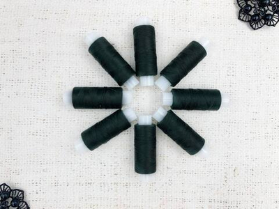 Нитки армированные 45ЛЛ 150 м, тёмно-зелёный