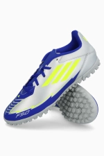Сороконожки adidas F50 Club Messi TF - серебряный