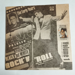 Винтажная виниловая пластинка LP Elvis Presley Элвис Пресли Черно Белый Рок н Ролл (Пластинка 1) (Россия 1992)