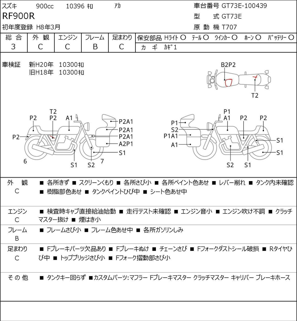 Suzuki RF900R 041996