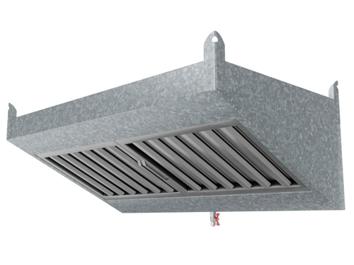 Зонт оцинкованный пристенный ЗВЦ 01 ,1200х500х400