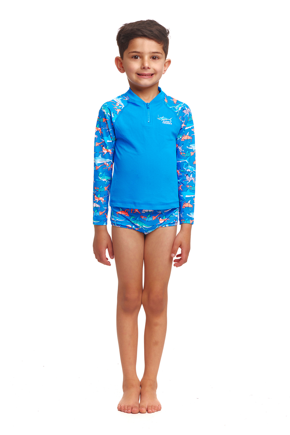 Лонгслив FUNKY TRUNKS Toddler Boys Fin Swimming