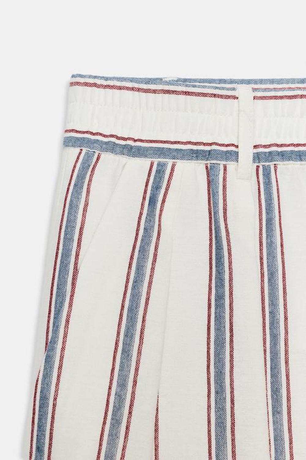 ZARA БРЮКИ BALLOON В ПОЛОСКУ — ZW COLLECTION, ЭКРЮ