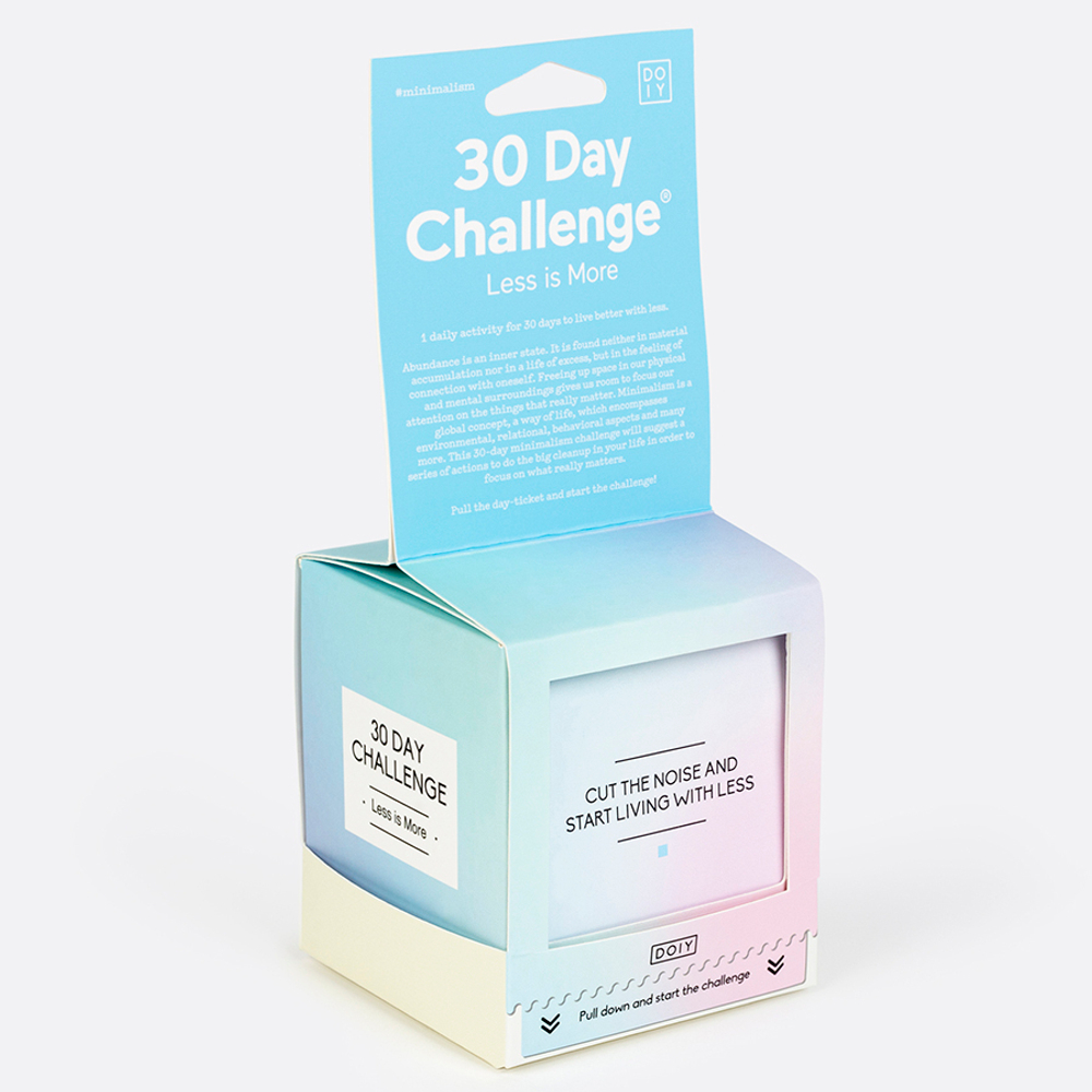 Набор уроков минимализма на 30 дней less is more challenge