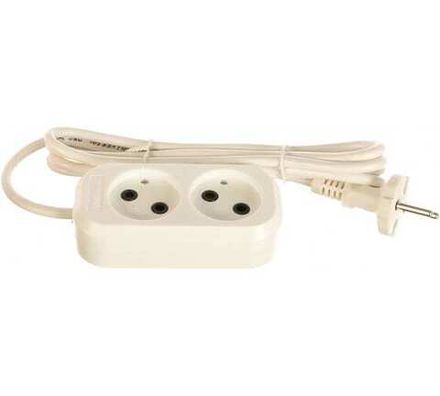 Удлинитель "UNIVersal" У6-011 М ПВС 2*0,75 2гн. б/з 2м (еврослот)