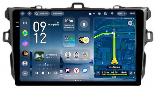 Магнитола для Toyota Corolla 150 2006-2013 (рамка тип 1) - Teyes CC4-PRO монитор 9.5" 2K QLED на Android 13, Быстрейшая, Snapdragon 778G, ИИ, CarPlay, DSP, 4G SIM-слот