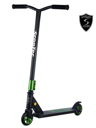 Трюковой самокат Urban Scooter Wave зеленый