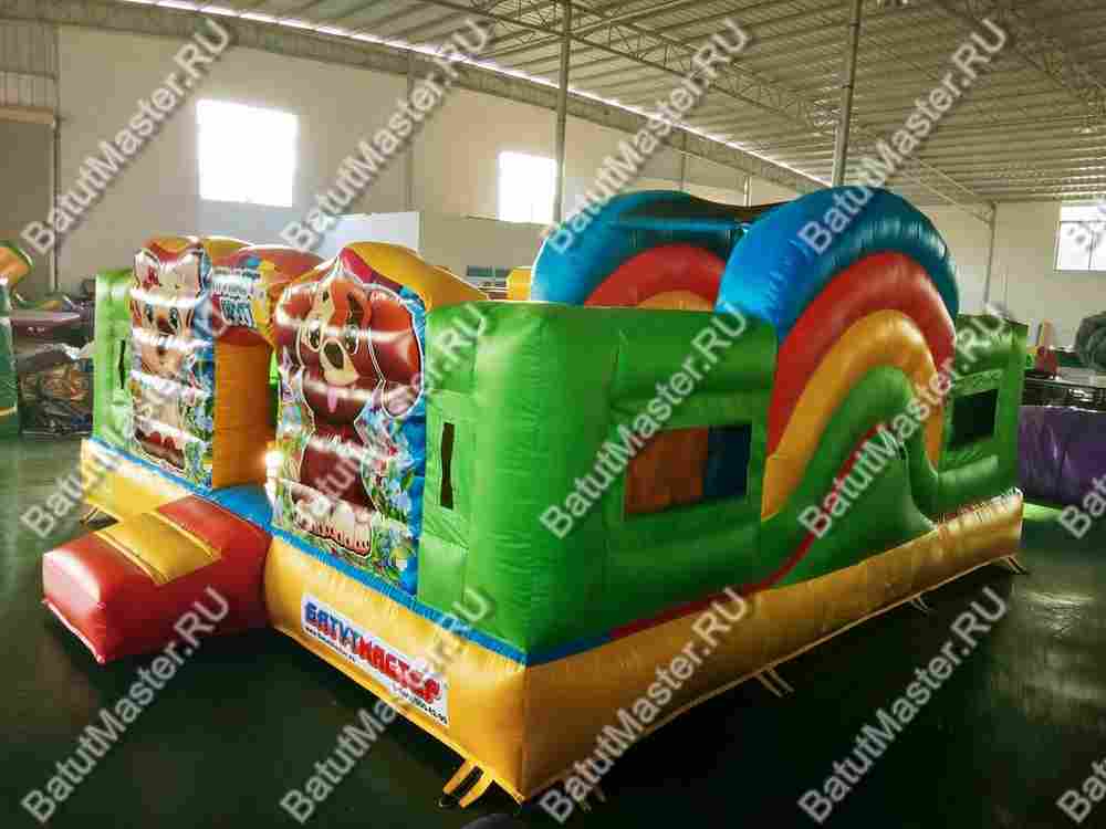 Батут "Весёлые зверята", 5*5*2.5 м.