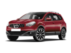 Багажники на крышу Nissan Кашкай 2+ 2006-2013 на рейлинги с просветом