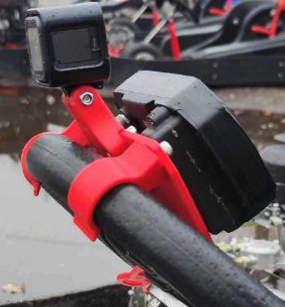 Универсальное быстросъемное крепление телеметрии на руль