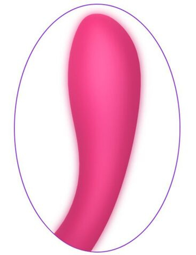 Розовый вибратор с вакуумной стимуляцией клитора Bernic - 20,5 см. (Цвет: розовый)