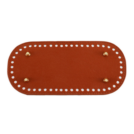 Донышко для сумки и корзинки (овал 10 *22 см, цвет коричневый) / основание для вязаных крючком сумок