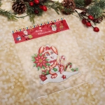 Наклейка на стекло «Кролик с подарком» 20*20 см