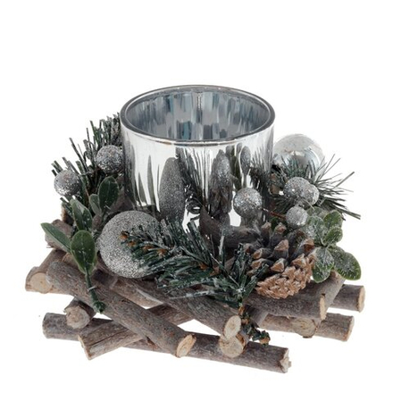 GAEM Подсвечник, D 6 см,L15,5 W15,5 H10 см