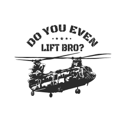 принт PewPewCat с вертолетом CH-47
