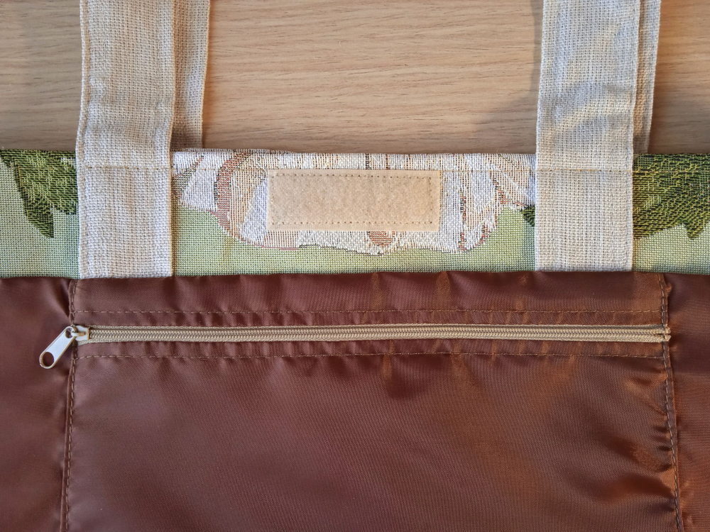 Гобеленовая сумка Красные и белые маки (39х39х12)