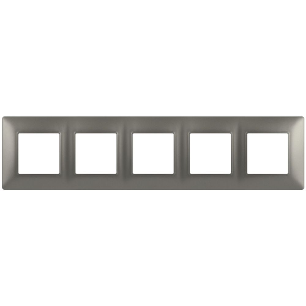 Рамка для розеток и выключателей ЭРА Elegance 14-5005-16 на 5 постов, титан