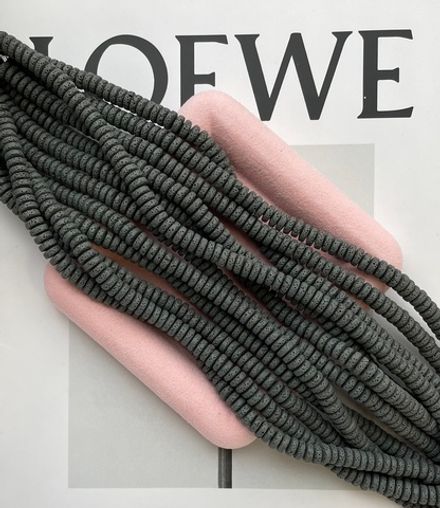 Бусины-рондели из лавы, 8мм