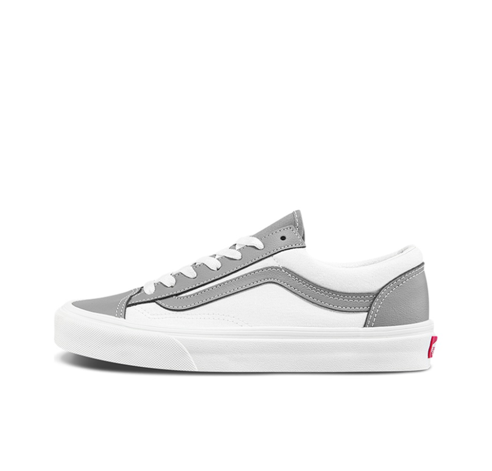 Grey n white vans on sale