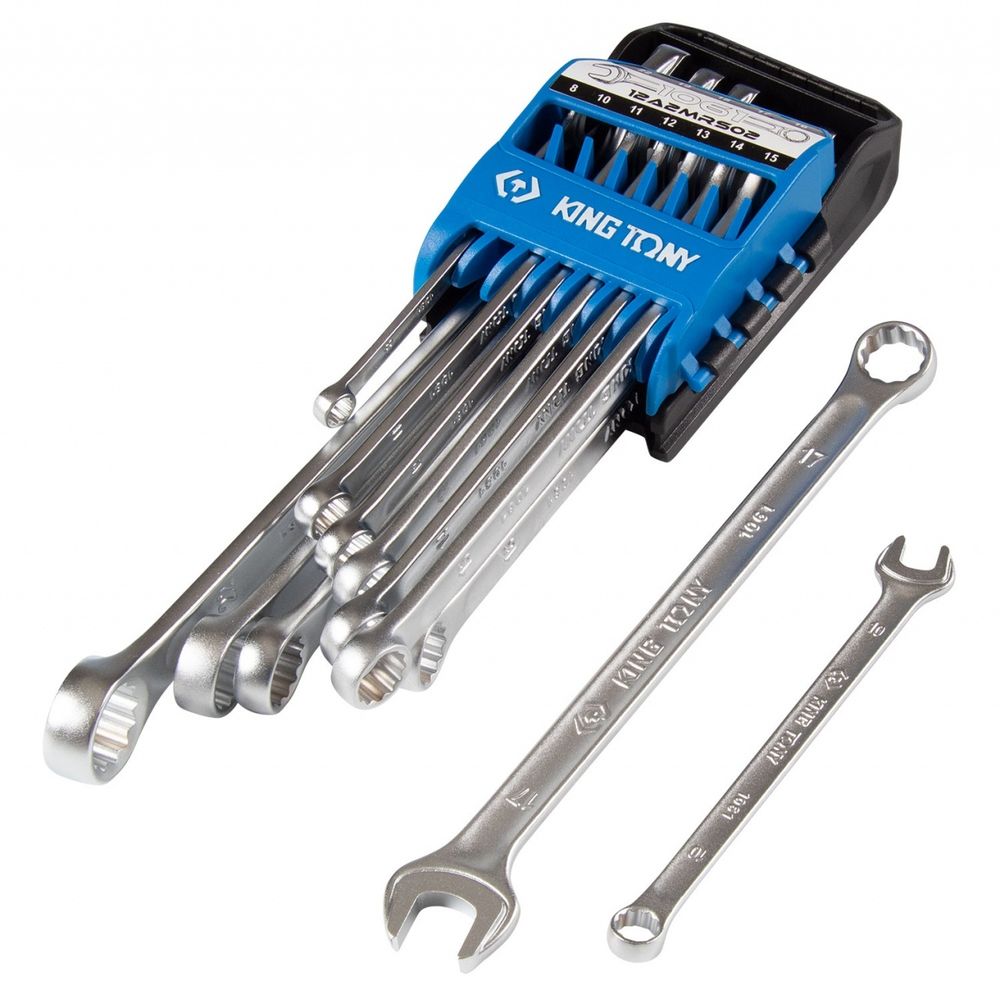 KING TONY (12A2MRS02) Набор комбинированных ключей, 8-22 мм, 12 предметов