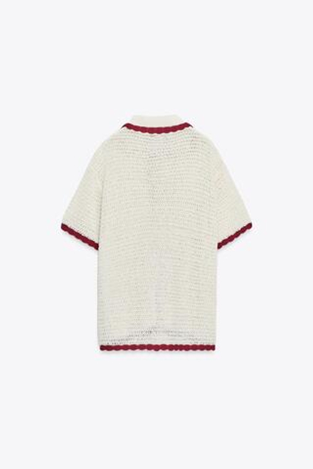 ZARA ТРИКОТАЖНЫЙ КАРДИГАН, ЭКРЮ