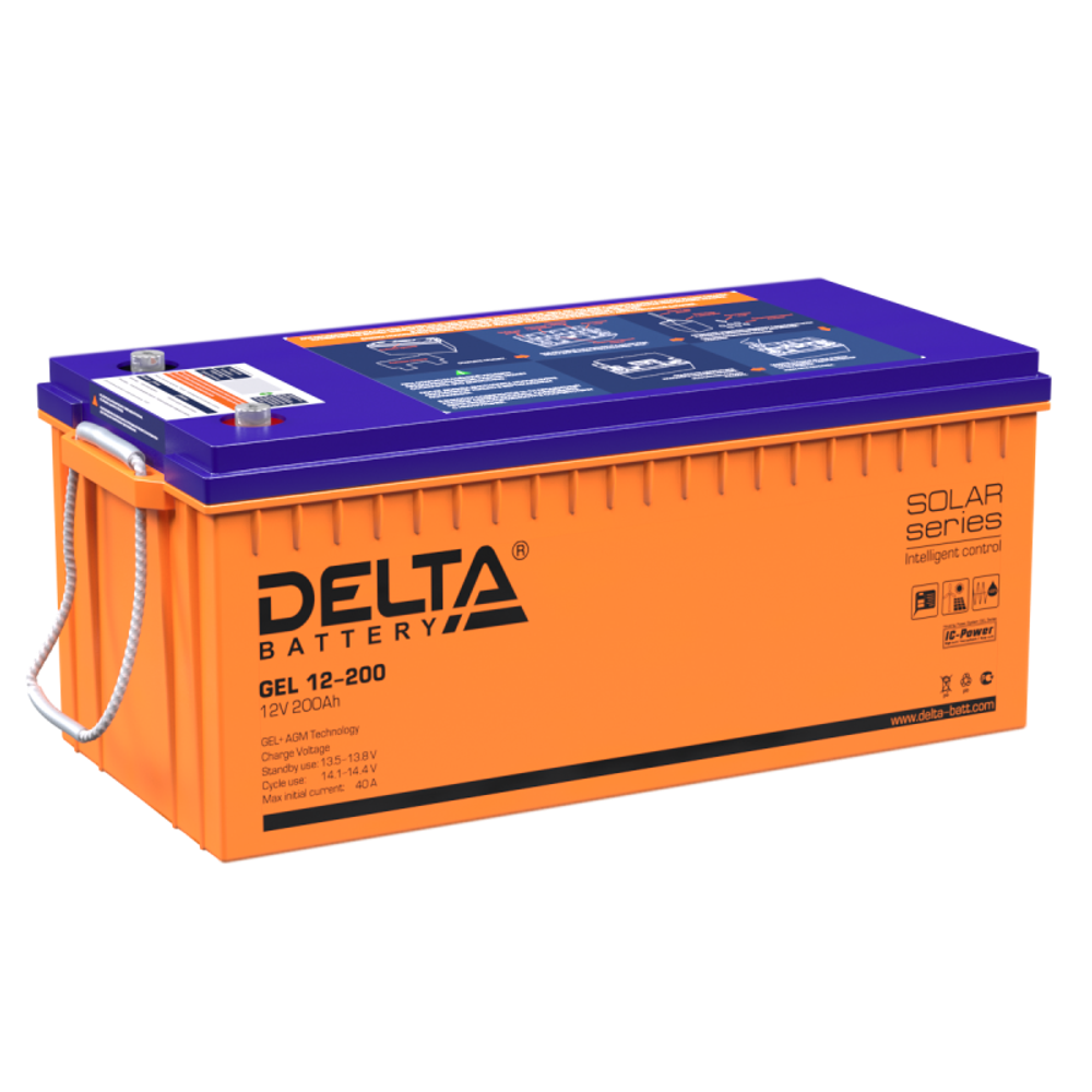 GEL 12-200 аккумулятор Delta