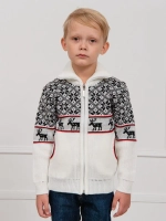 Кофта вязаная на молнии "Нордик"