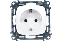 Розетка Legrand Valena Allure с лицевой панелью белая (автоматические клеммы) 753721