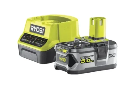 Ryobi ONE+ аккумулятор 5.0Aч + зарядное устройство RC18120, RC18120-150.