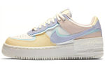 Nike Air Force 1 Shadow leather-wrapped non-slip low-top sneakers women's white and blue powder