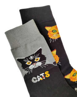 Носки р.35-40 "Two Side" Cats