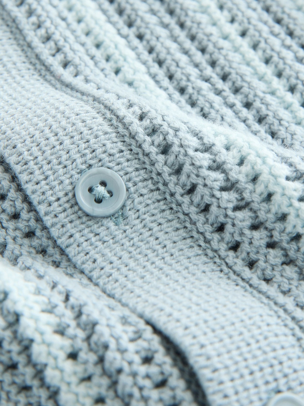 Кардиган вязаный с коротким рукавом и шорты вязаные в комплекте для мальчика Next AA9-516, Голубой