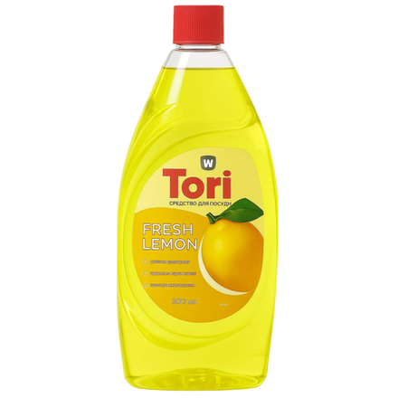 АКЦИЯ Гель для посуды TORI Fresh Lemon 900 мл