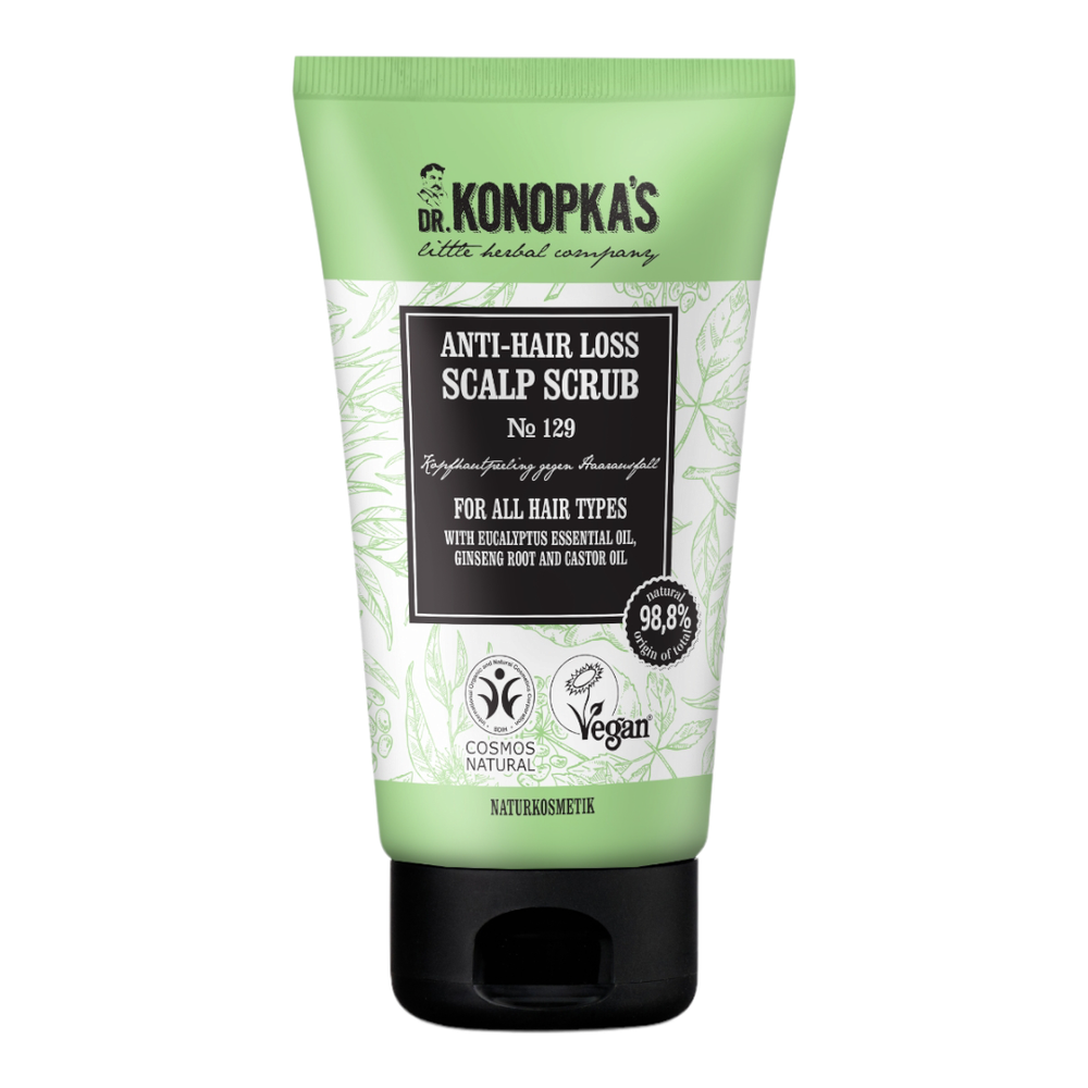 Скраб для кожи головы против выпадения волос №129, 150 мл (Dr. Konopka's)