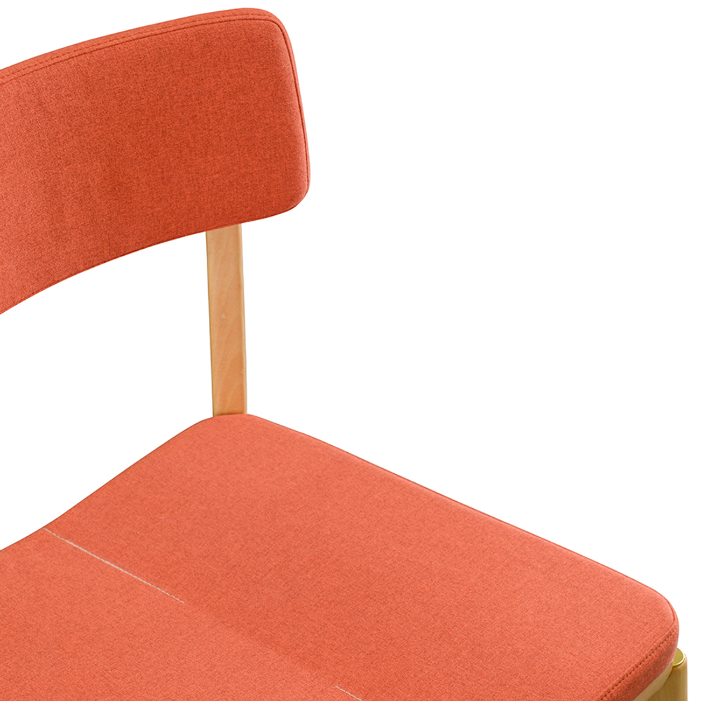 Стул aska, рогожка, ясень/красный