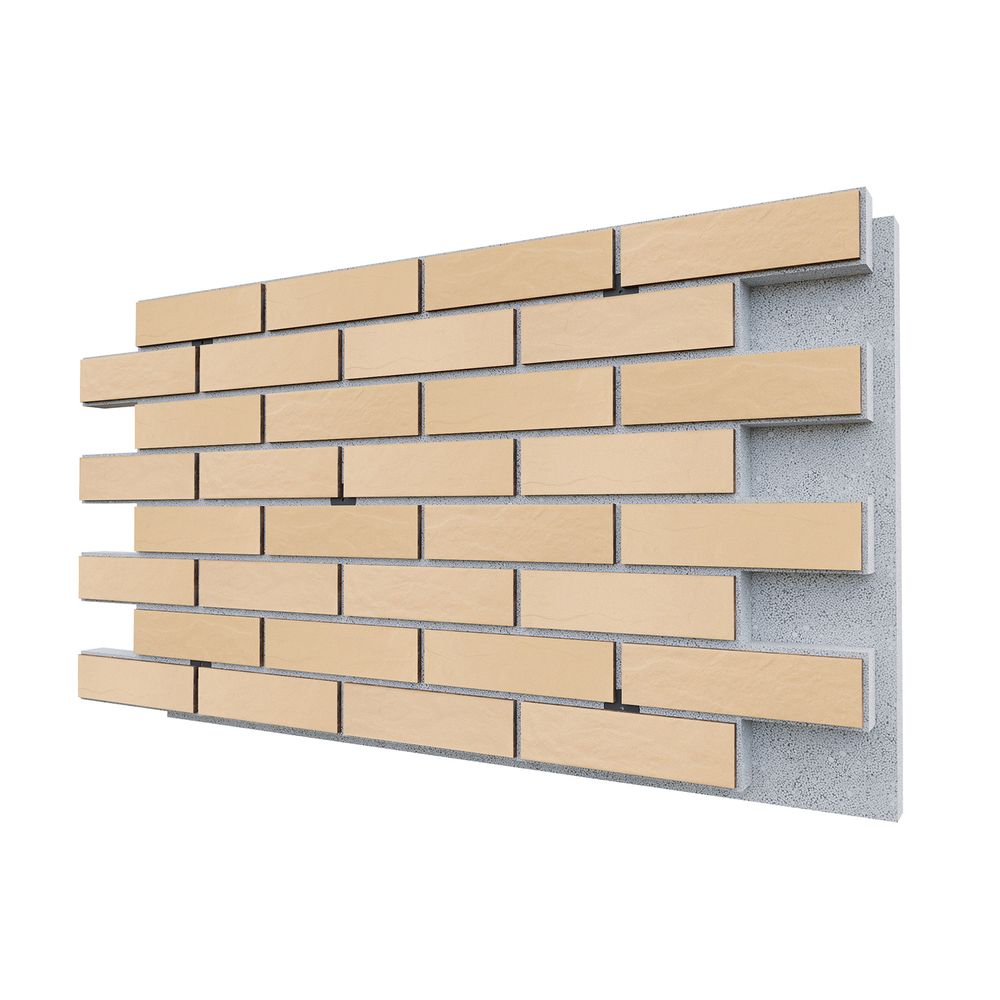 Негорючая термопанель ППС PRO Cerrad Kremowa Rustiko 0,612 м², 1020x600 мм