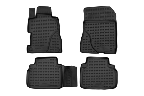Коврики в салон для HONDA Civic 4D (VIII, VIIIr), 2005-2012, 4 шт. (Повышенная устойчивость, повышенная износост FORMAT.18.09.210K