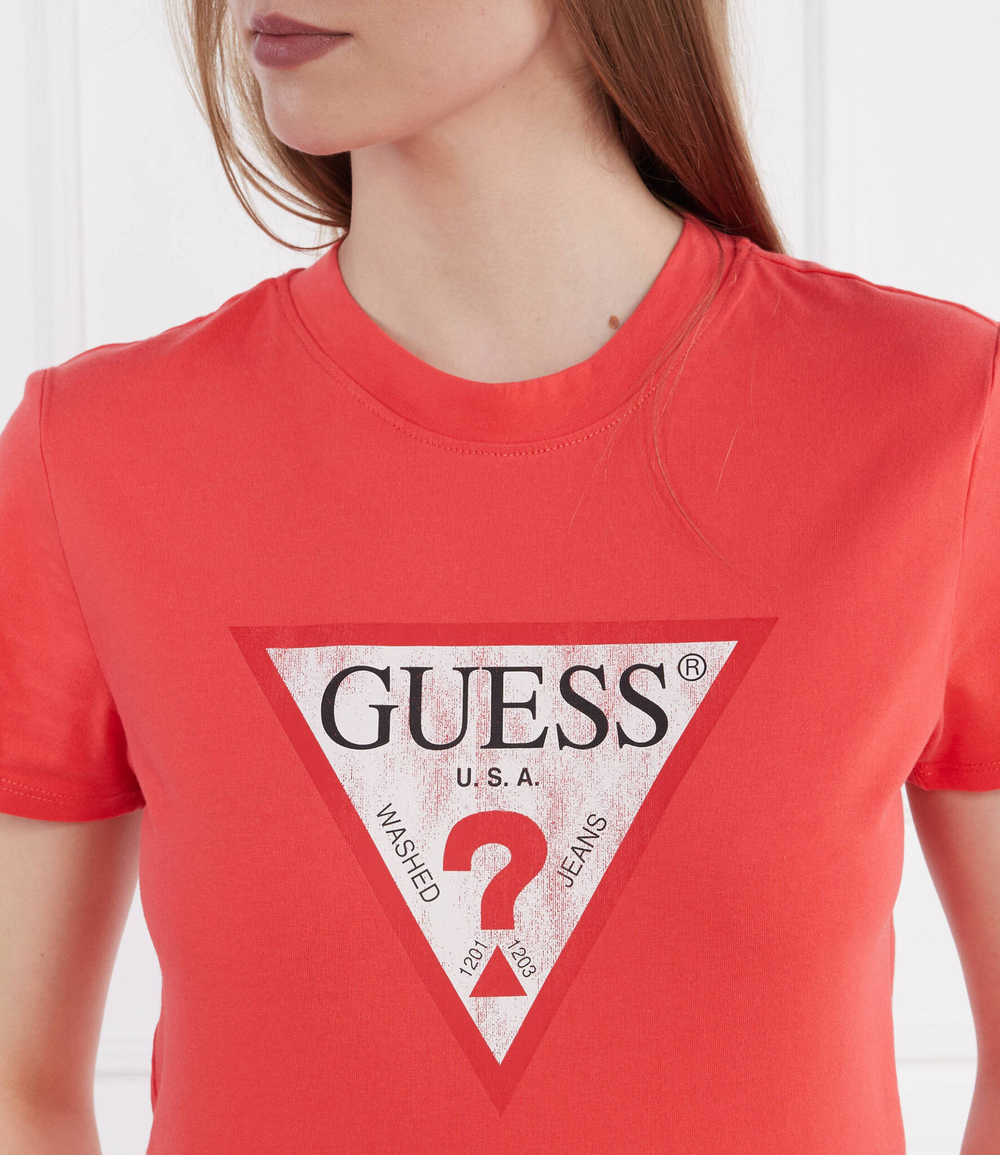 Футболка GUESS - красный(W2BI69 K8FQ1)