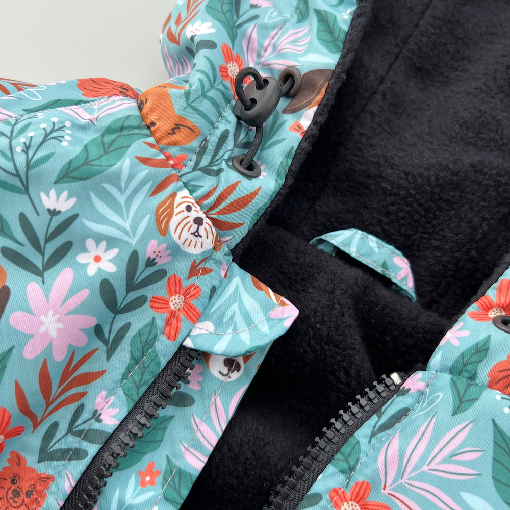 Куртка (собачки в цветах)