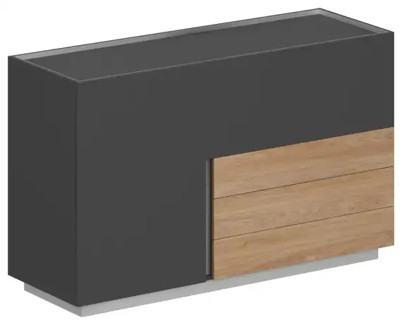Шкаф правый Оливер (Oliver) OL-20-14.R 1600x550x975