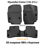 комплект eva ковриков в салон для hyundai creta I 16-21 от supervip