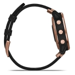 Спортивные наручные часы Garmin Fenix 6s Sapphire розовое золото с черным нейлоновым ремешком 010-02159-37
