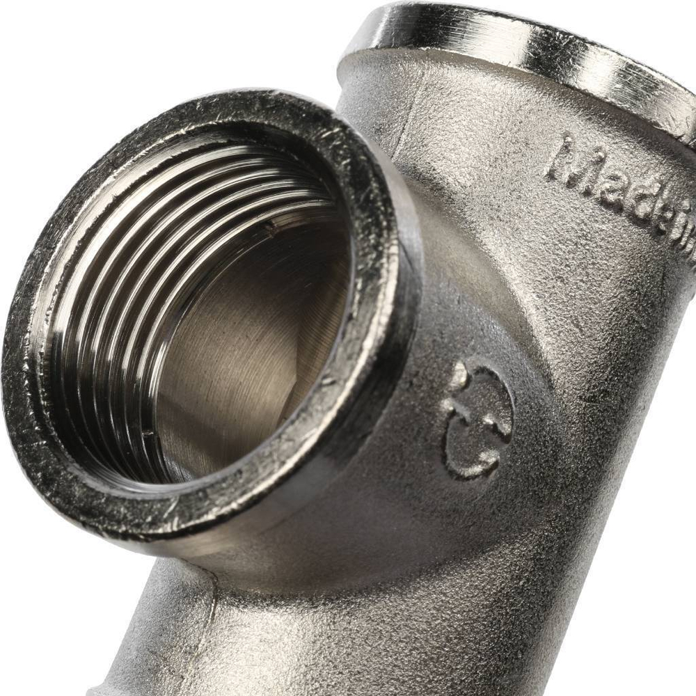 Тройник STOUT никелированный 3/4" ВР