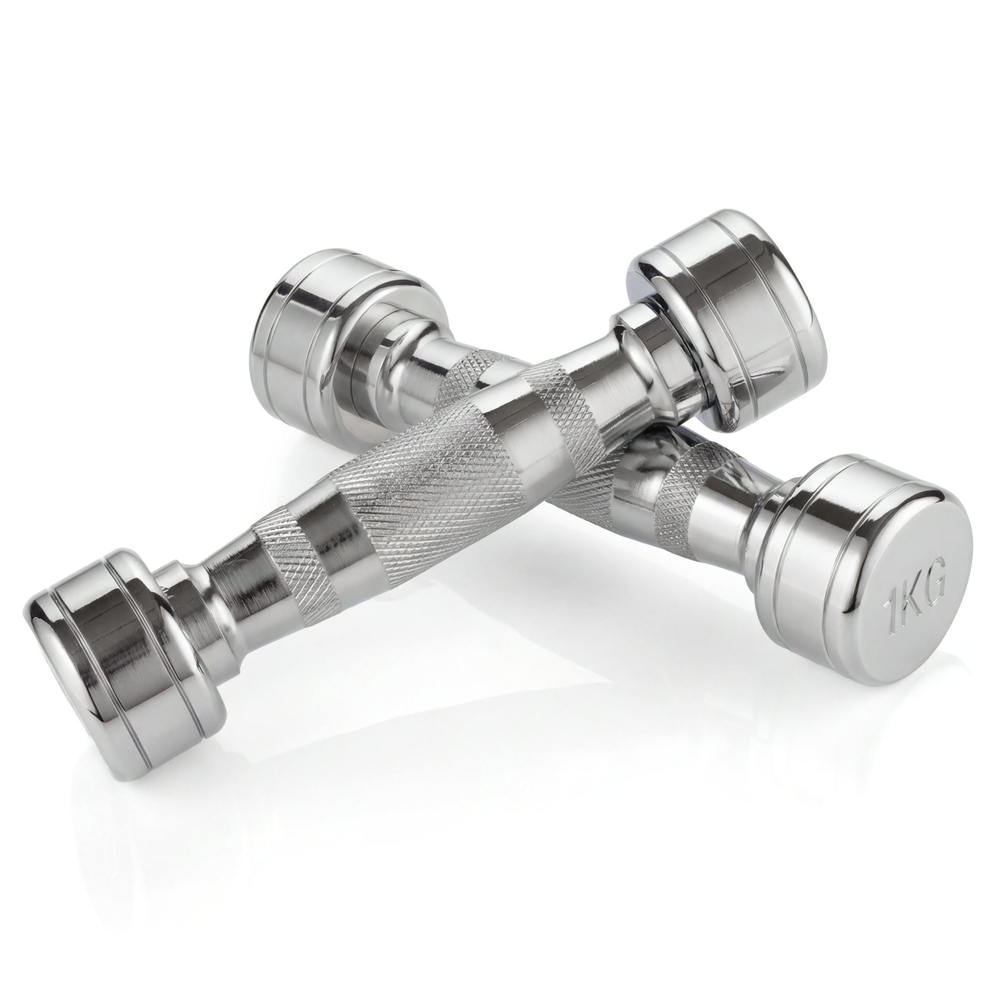 Набор гантелей хром (пары) от 1-10 кг VictoryFit VF-SET110-CR