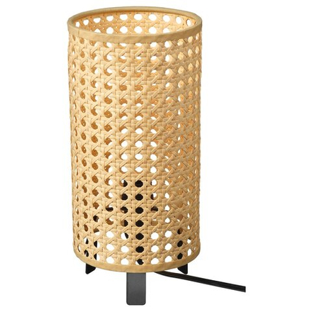 IKEA SAXHYTTAN  (ИКЕА САКСХЙТТАН)  -  Настольная лампа, бежевый/черный, 26 см