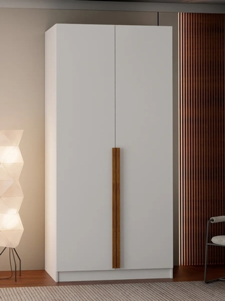 Шкаф распашной Джамбо+, белый, 215х100х58